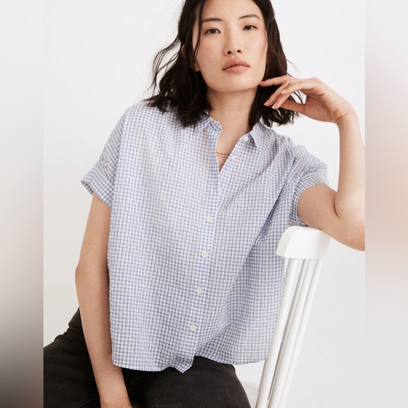 Madewell Tops - Madewell Hilltop Shirt in Seersucker Gingham
Check NWT , sz XL